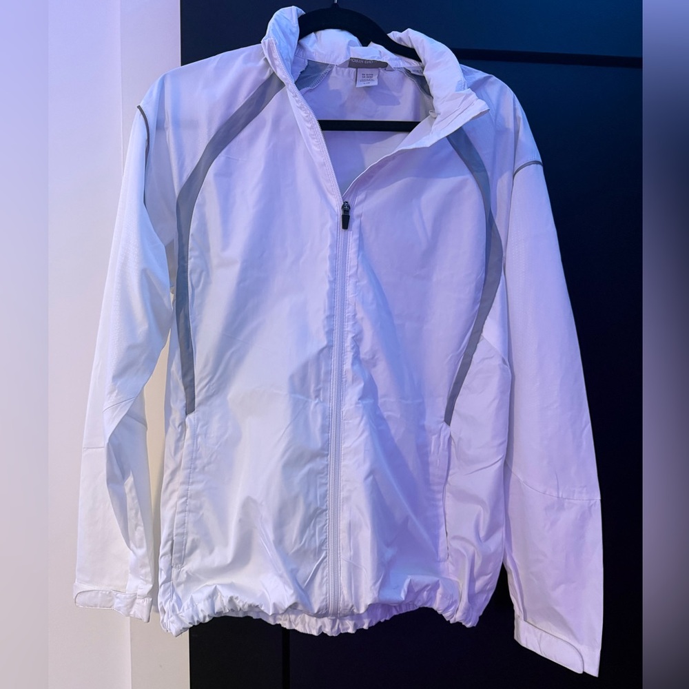White windbreaker Jacket